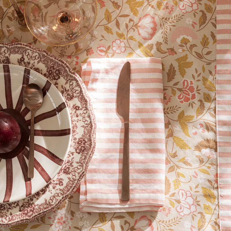 Serviette de table Bohème Blush 45x45 50% coton - 50% lin, , hi-res